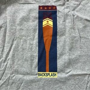 USA Rowing T Shirt XL Fruit of Loom Gray front back graphics